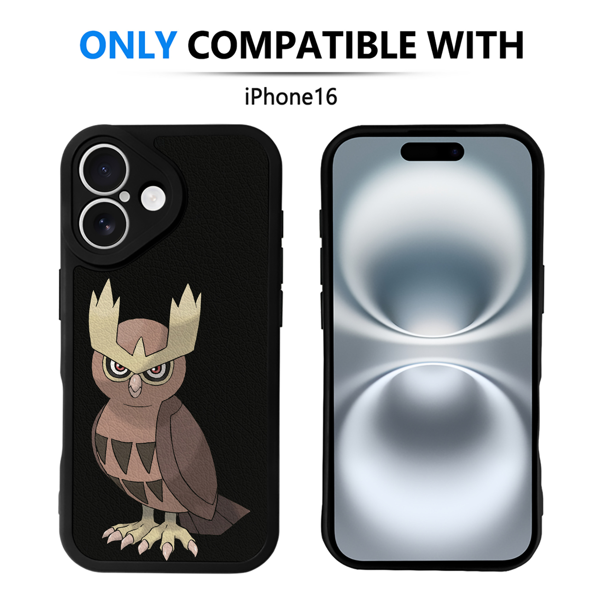 （画像用） ポケットモンスター Pokémon 【iPhone 16シリーズ対応】シリコンスマホケース（レザー調） 材質：シリコン